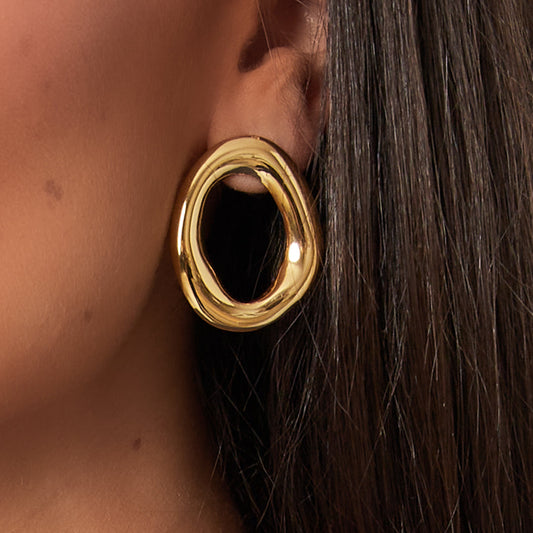 Oval studs - Es by May