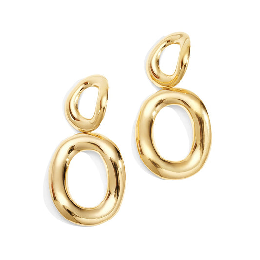 Drop oval studs - Es by May
