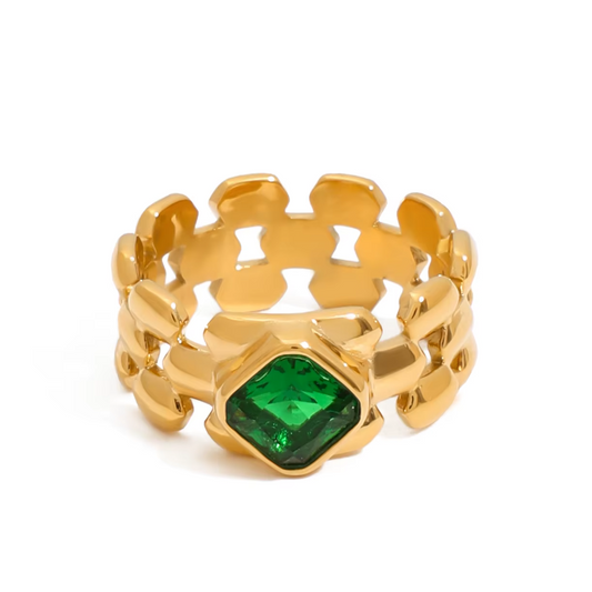 Ring lyra green