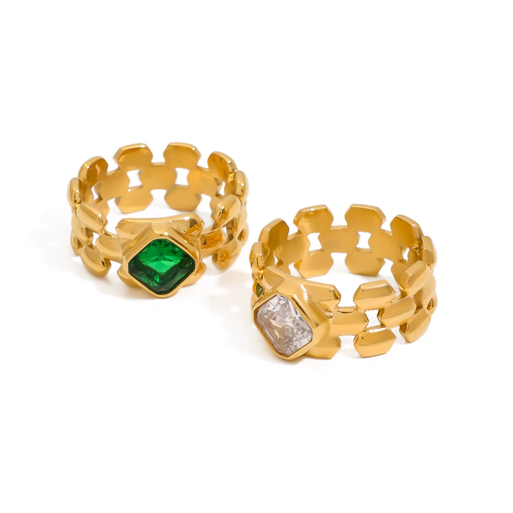 Ring lyra green