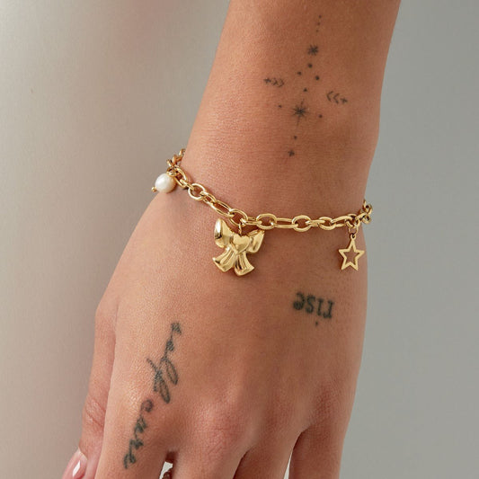 Armband bow charm - Es by May