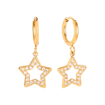 Stellar shine hoops