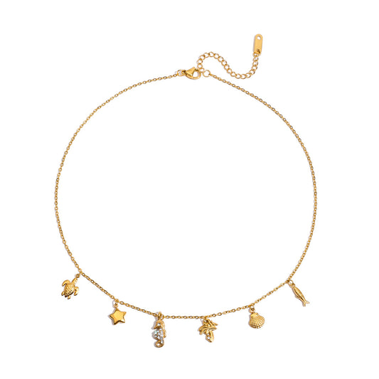 Ocean charm ketting - Es by May