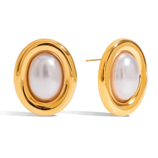 Pearl luxe studs - Es by May