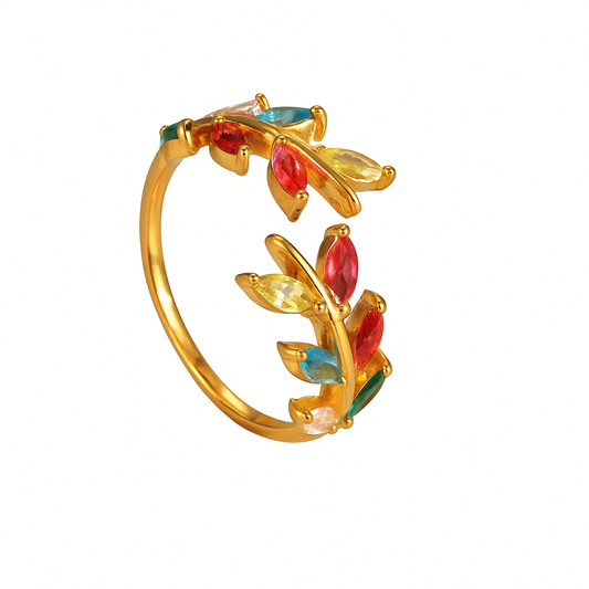 Aurora leaf ring - Es by May