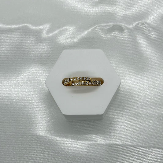 2 Pave Diamond Ring