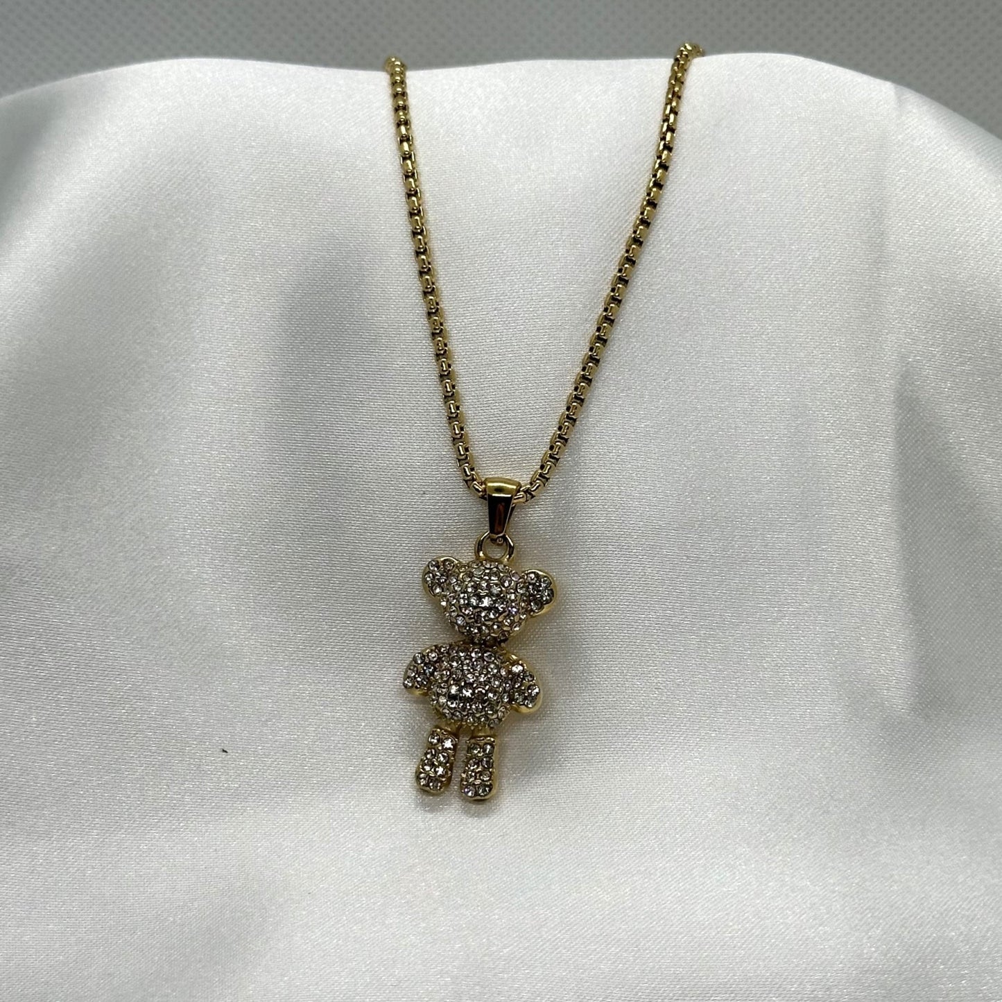 Teddy Bear Diamond Ketting