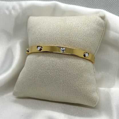 4 Hearts Bangle Armband