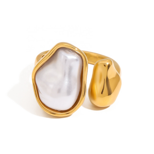 Ring golden pearl - Es by May