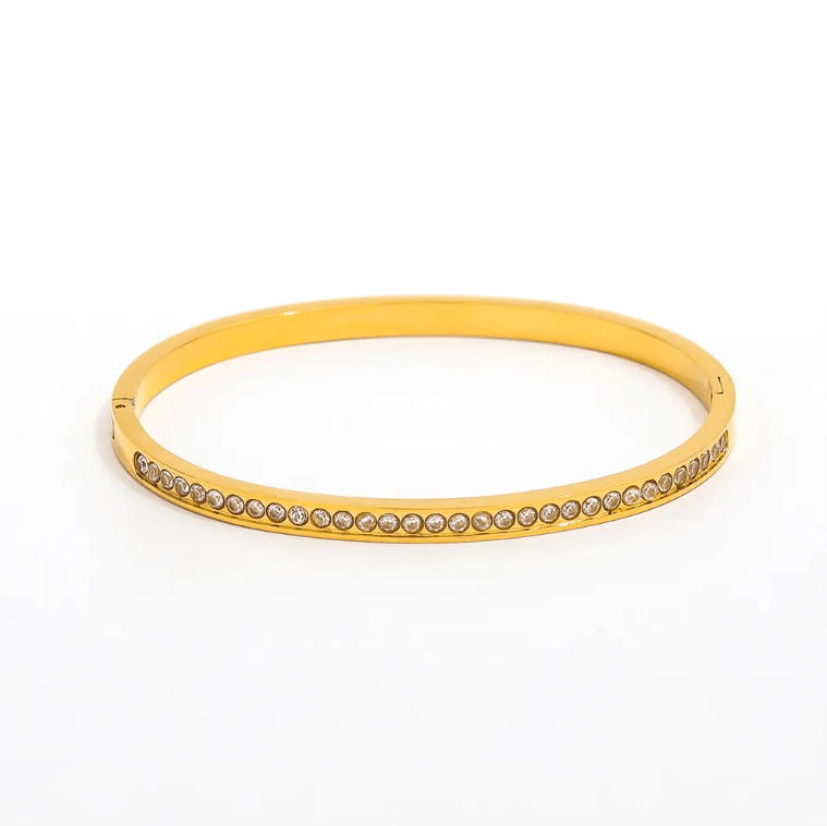 Half Diamond Bangle Armband