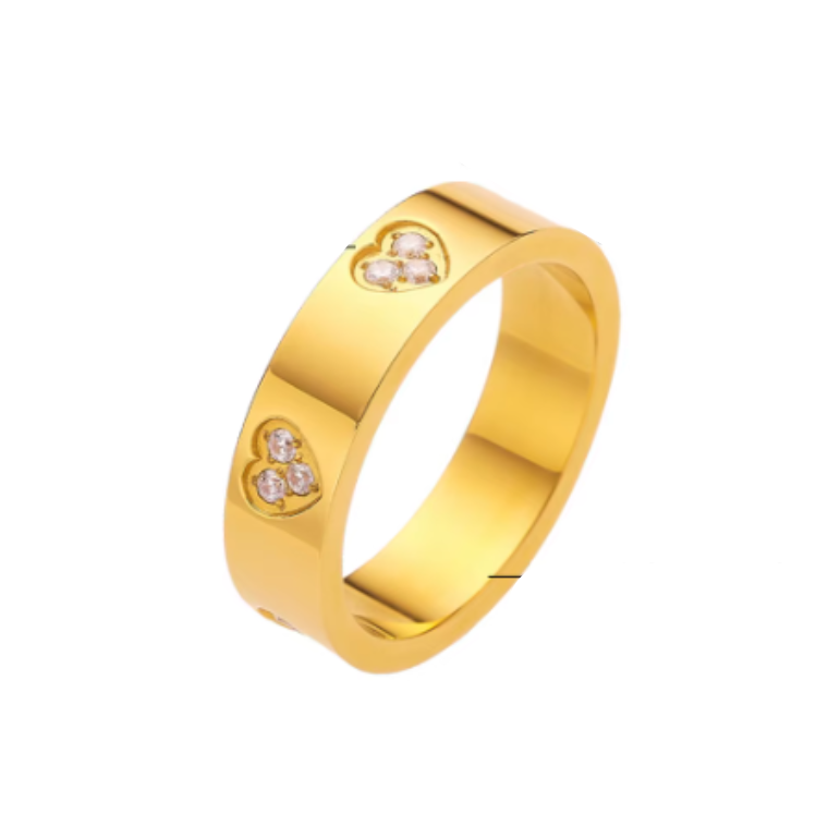 Stijlvolle gouden en robuuste ring met een tijdloos ontwerp