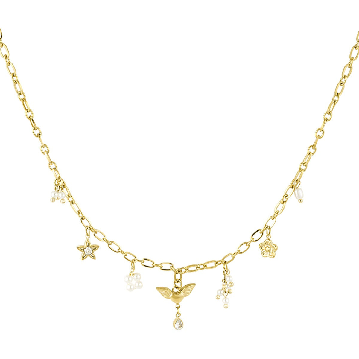 Gouden ketting met een betoverende charms