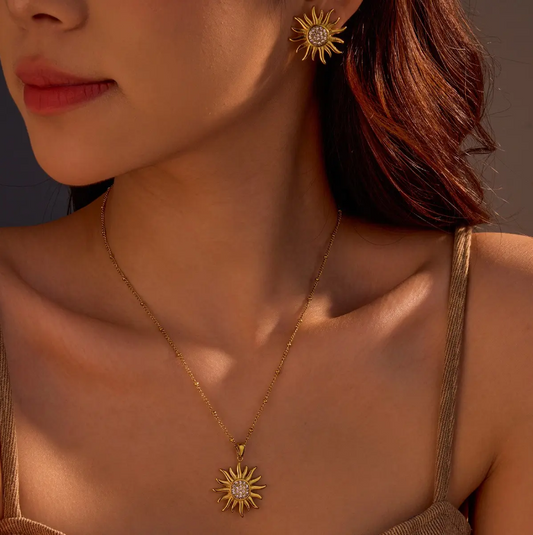 Burning sun studs - Es by May