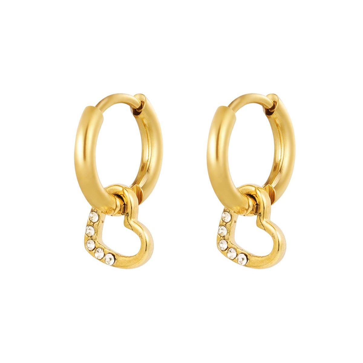 Elegante Radiant Love oorbellen met sprankelende details voor een romantische uitstraling