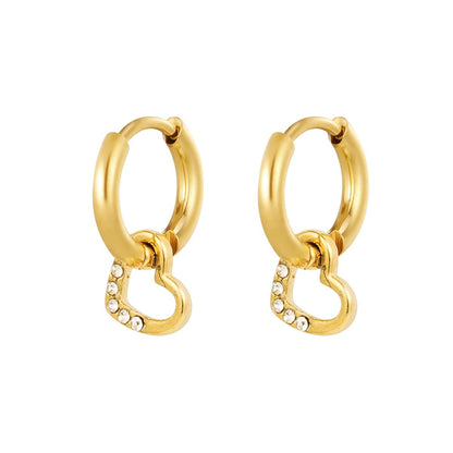 Elegante Radiant Love oorbellen met sprankelende details voor een romantische uitstraling